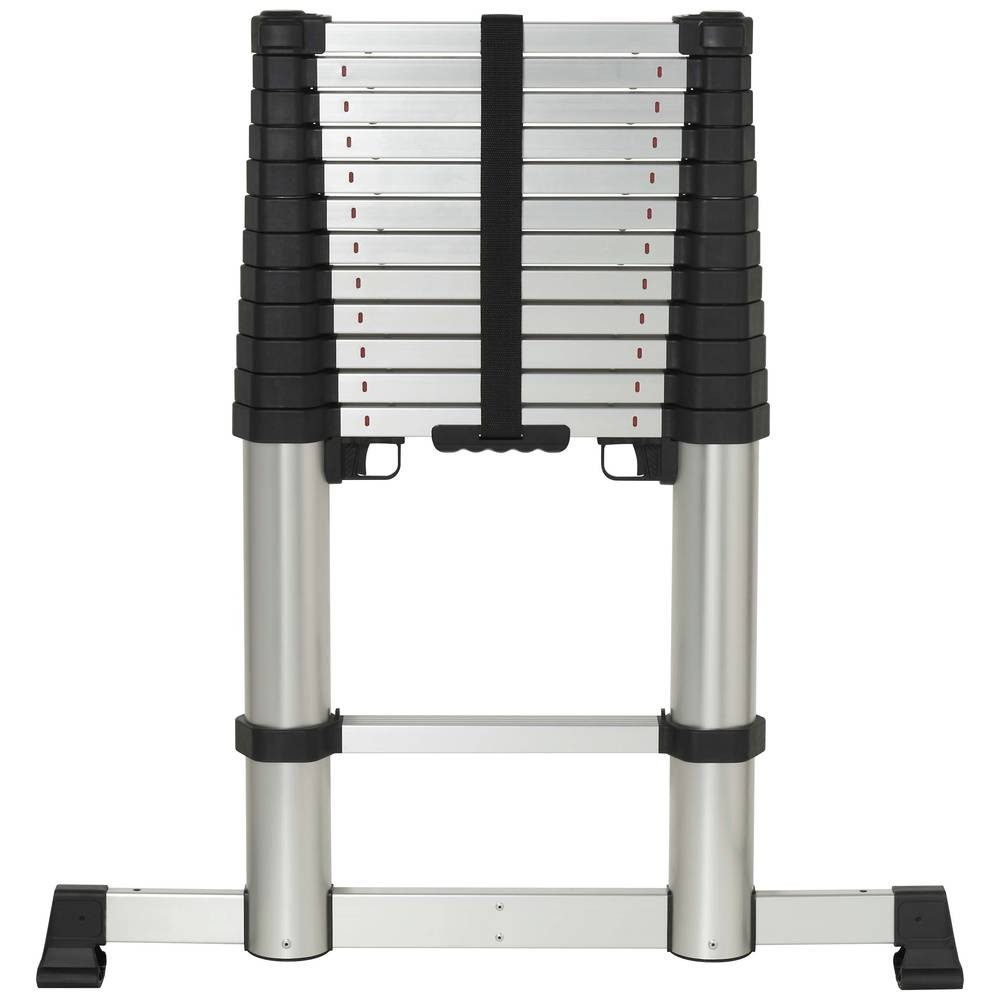 Échelle télescopique d'exception TOOLCRAFT TO-9610686 en alliage d'aluminium finition brute