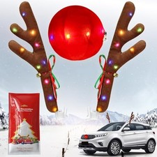Charming Christmas Car Decoration, Festive Reindeer Car 15.5inch No Tail 