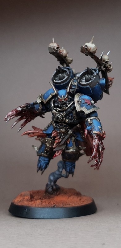 40k Night Lords Chaos Lord with Jump Pack Chaos Space Marines Painted