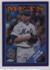 2023 Topps Series 1 Purple Refractor 11/75 Jacob deGrom #T88C-6 0rd2