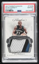 2017-18 Panini Flawless 1/25 Kevin Garnett #P-KGN PSA 10 GEM MT Patch HOF 3d3