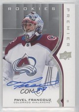 2020-21 Upper Deck Premier Rookies Silver Spectrum Pavel Francouz #73 Auto 4p5