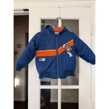 Vintage Y2K Disney Mickey Mouse Racing Jacket toddler Hooded Coat 3T