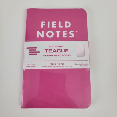 Field Notes Teague Edition 2018 Sealed 2 Pack, Pink White, 48 pages Graph Paper 