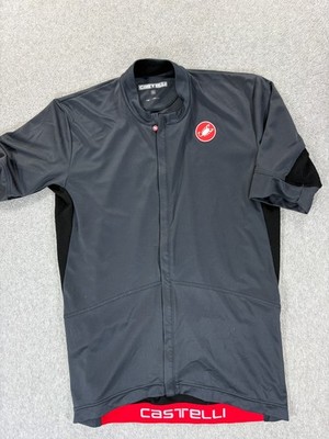 Castelli Short Sleeve Performance Cycling Jersey (Men's XL) Gray