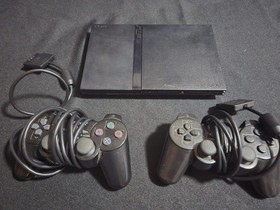 PS2 Slim Console, 2 Controllers, 11 Games, & Cords . Must See!