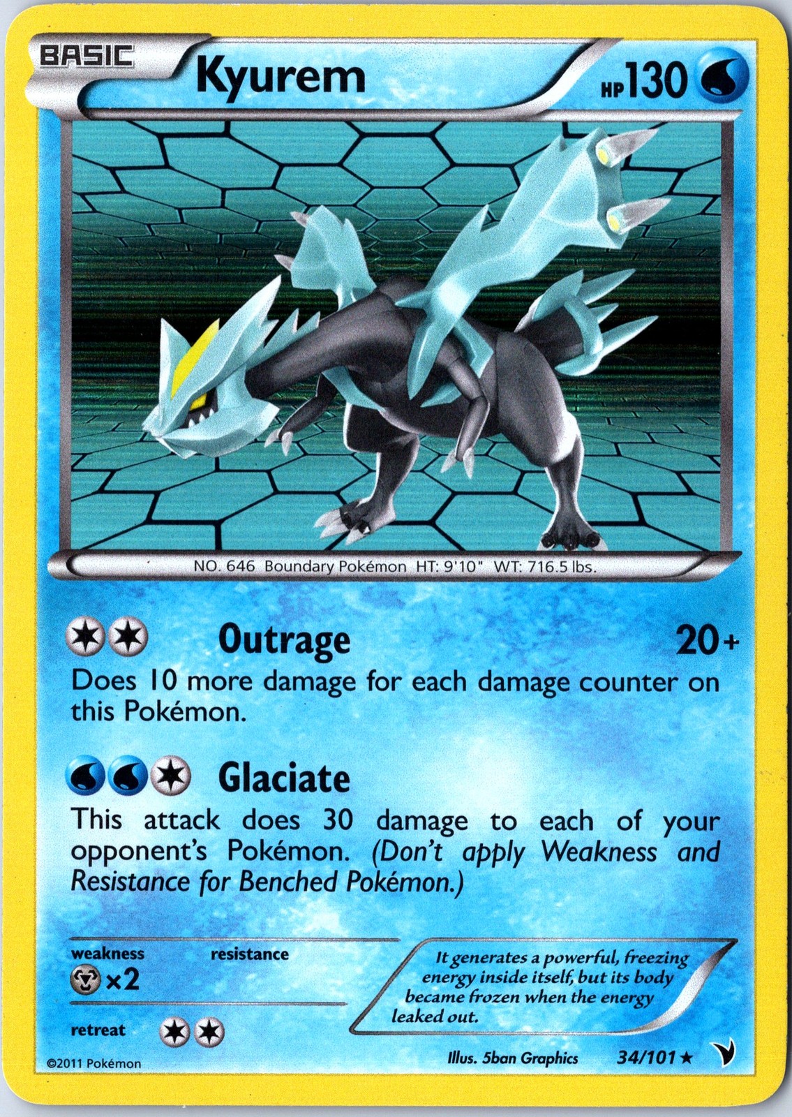 Noble Victories #34/101 Kyurem Holo - NM
