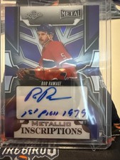 2025 Leaf Metal Hockey Legend Metallic Inscriptions Rob Ramage #'d 6/7 Auto
