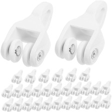 30 Piece Pulley Set for Home Use with Curved Rail and PVC Curtain Compatibility