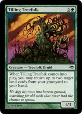 4x Tilling Treefolk MTG - Eventide - Moderate Play