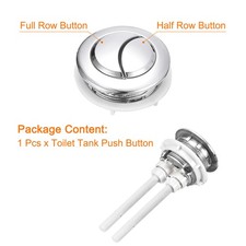 Toilet Tank Button Dual Push Flushing Toilet Button for 38mm 1.5" Hole 