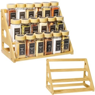 Spice Rack - Tiered Spice Rack Organization for Cabinet - 3 Tier Display Spic...