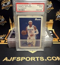 2009 Bowman '48 Autograph Carmelo Anthony #48ACA PSA 9