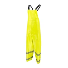 RW08B Durable Hi-Vis Class -Extinguishing Rain Bib with Safety Fly and Segmen...