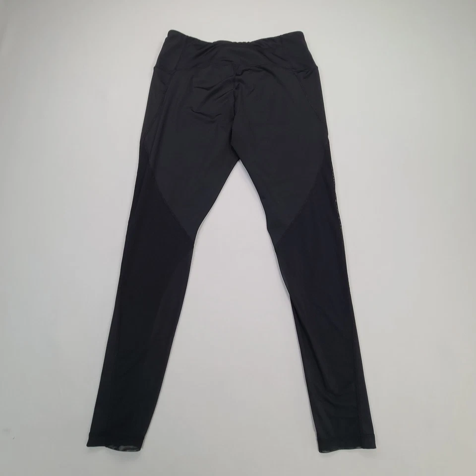 Calça Zella Feminina Extra Grande Preta Leggings Estilo Compressão Atlética - Imagem 2 de 4