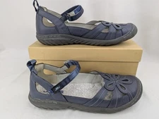 Shoes JBU Blue Jambu Magnolia Women SZ 8 82MAG45 Vegan Closed Toe Ankle Strap
