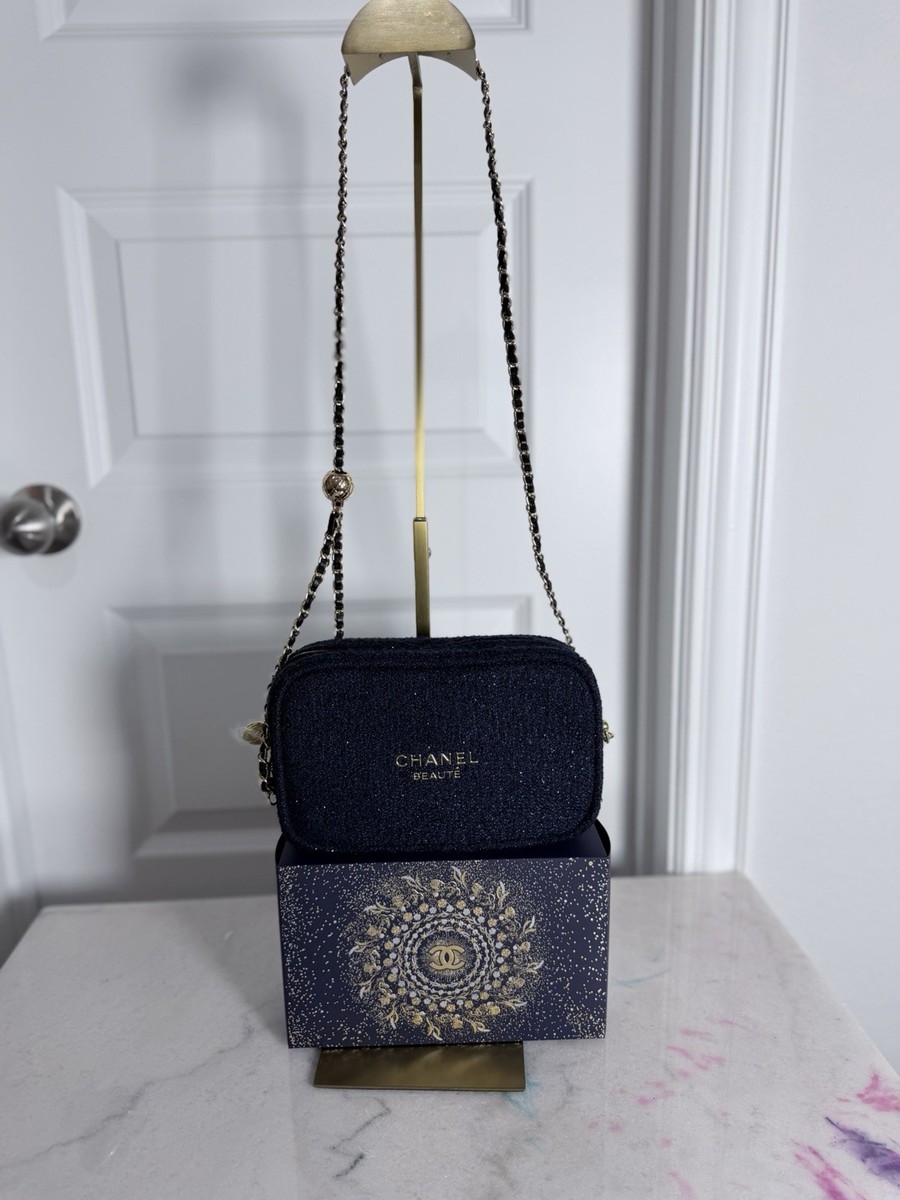 GWP Chanel Beauté Holiday Makeup Pouch W/Box & Unbranded chain | eBay