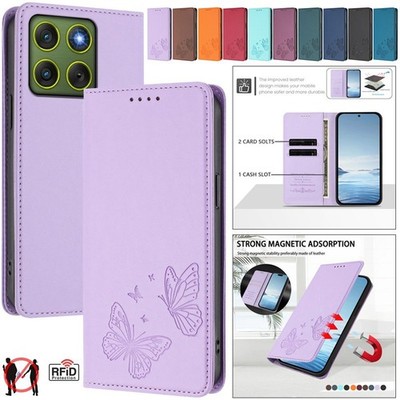 Butterfly Leather Wallet Phone Case For Motorola Edge 70 60 Fusion 50 40 Neo 30
