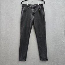 Curve Appeal Women Jeans 6/28 Black High-Rise Essential Skinny 27" Inseam