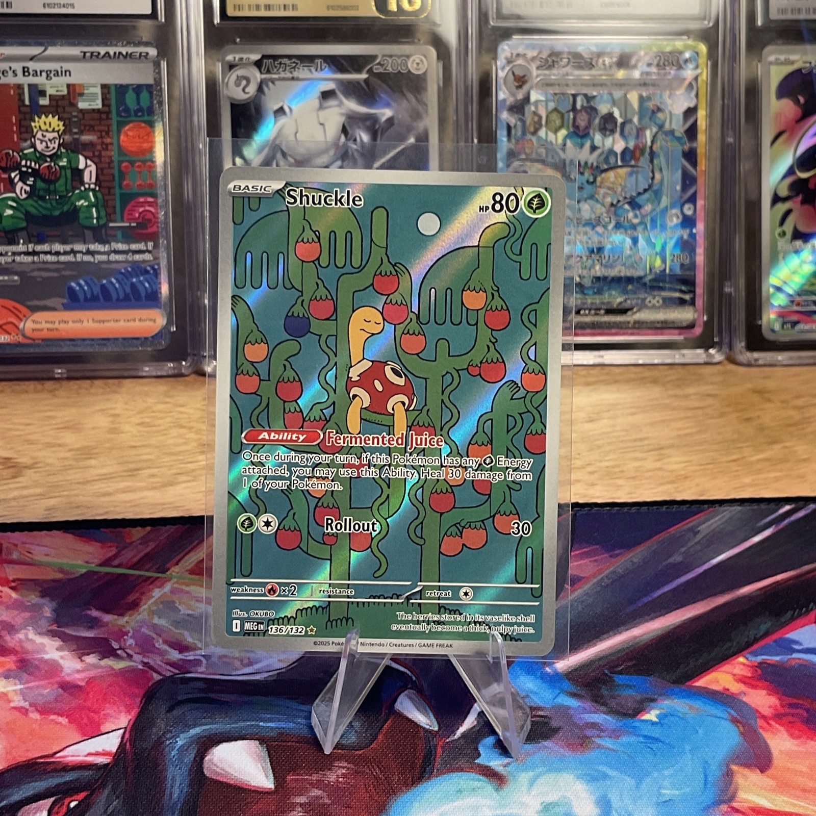 Pokemon TCG ME01: Mega Evolution #136/132 Shuckle NM