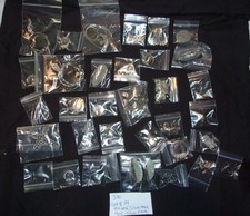 Lot of 34 Mixed metal Costume Jewelry with earings, necklaces, pendants, rings