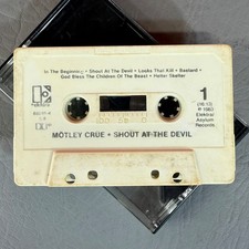 M tley Cr e - Shout at the Devil Cassette Tape, 1983 Elektra / Asylum Records