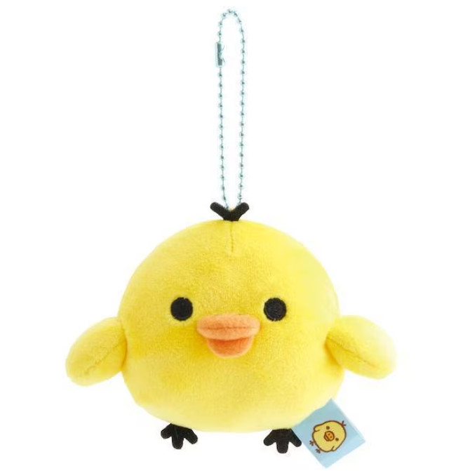 Rilakkuma Mochimochi Hanging Plush Key Chain Kiiroitori