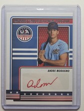 203 Panini USA Stars & Stripes Red Ink Auto Andre Modugno