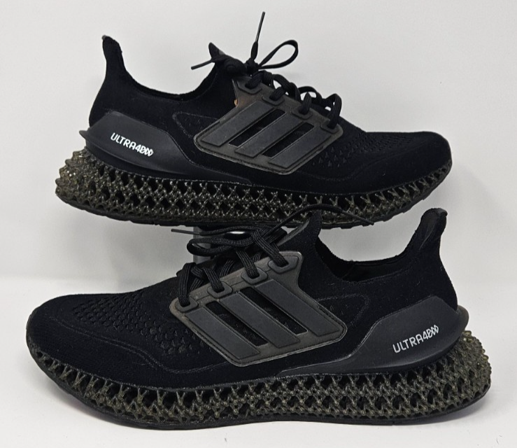 Men's Size 11 Adidas Ultra 4DFWD 'Triple Black' GX6632 Running