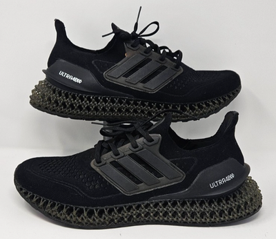 Men's Size 11 Adidas Ultra 4DFWD 'Triple Black' GX6632 Running