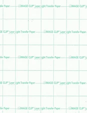 Image Clip Laser Light 9770P0 LIGHT Fabric- Transfer Sheets Green x100 sheets