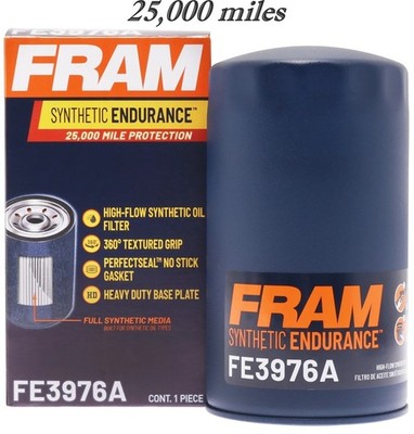FRAM FE3976A Endurance Premium 25,000 mile Oil Filter 3976