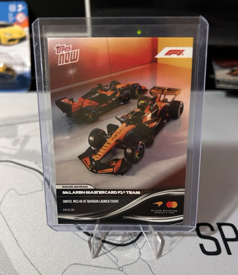 Topps 2026 Topps Now Formula 1 McLaren Mastercard F1 Team#003 Bahrain Launch OBO