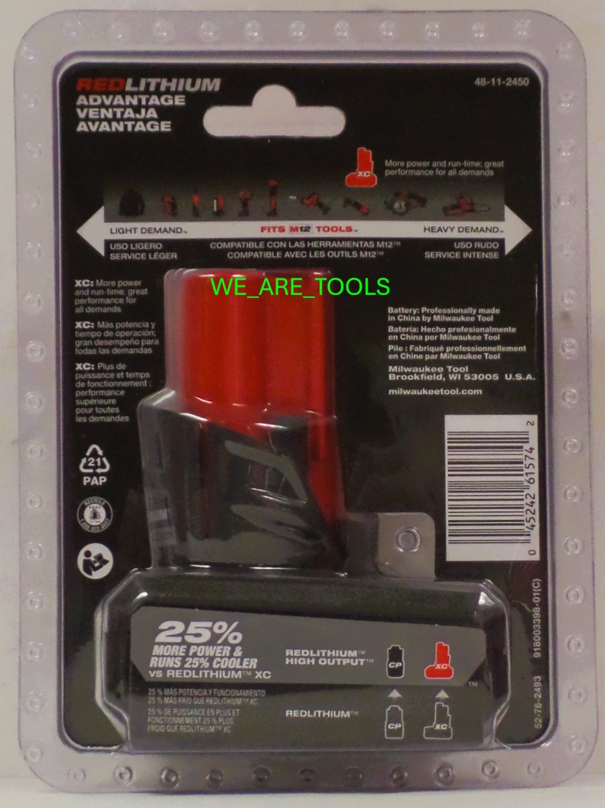 New In Box Milwaukee 2415-20 M12 3/8" Right Angle Drill, 1) 5.0 Ah Battery 12V