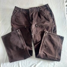 Carhartt WB136DKB Women's Double Knee Work Pants Dark Brown 16x32 Carpenter