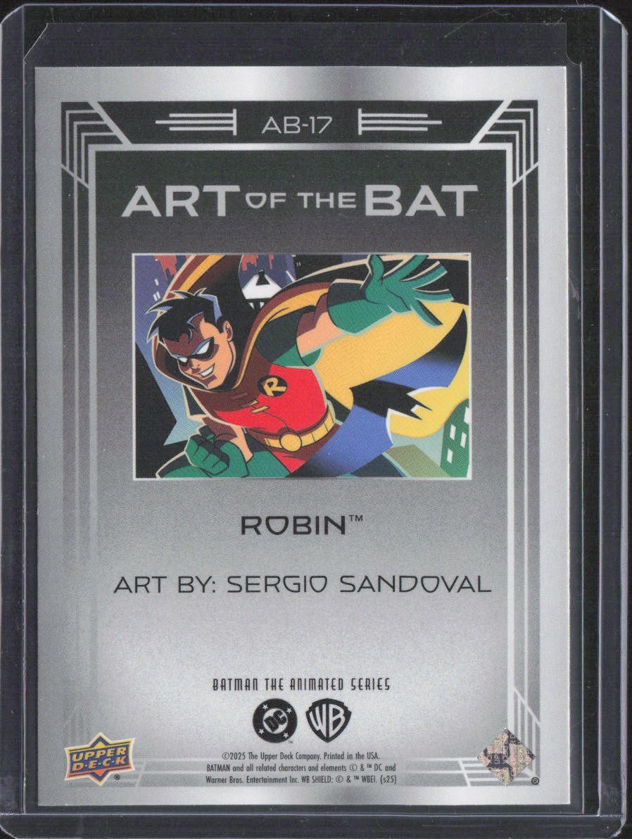 2025 Upper Deck Batman Animated Series ROBIN Art Of The Bat SSP