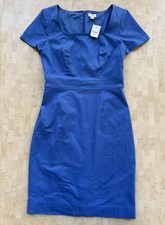 J.Crew Women’s Tailored Sheath Dress in Seacoast Blue Workwear Size 4 NWT #BY040