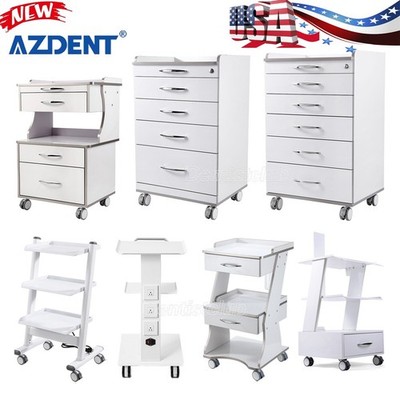 Dental Mobile Cabinet Cart 3/4/5 Drawers /Medical Trolley Tool Cart with Socket