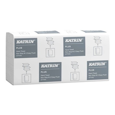 KATRIN Papierhandtücher 61624 Non Stop M 2 Easy Flush Interfold-Falzung...