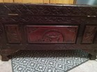 Vintage Chinese Hand Carved Camphor Wood Chest Box Storage Trunk 18” — photo 5