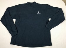1999 Vintage Apple Computer iMovie Promo Black  Mock Turtleneck 2-Sided