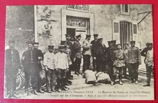 Postcard reproduction - Le Bureau de Postes de Jouville (Meuse) occupied by ....