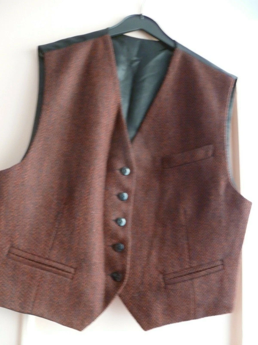 GILET FEMME GARCON DE CAFE EN LAINAGE MARRON 42 TBE eBay