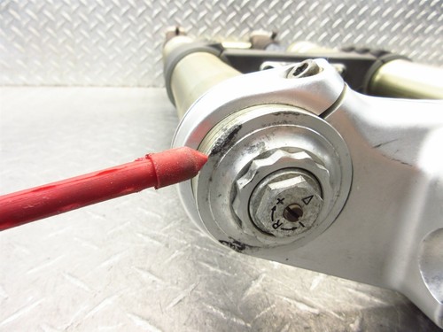 2004 04 MV Agusta Brutale 750 OEM Fork Tubes Front Suspension Triple Tree Set - Bild 6 von 12