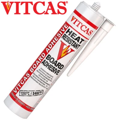 Vitcas Heat Resistant Board Adhesive 1350C Cartridge 310ml 1350oc