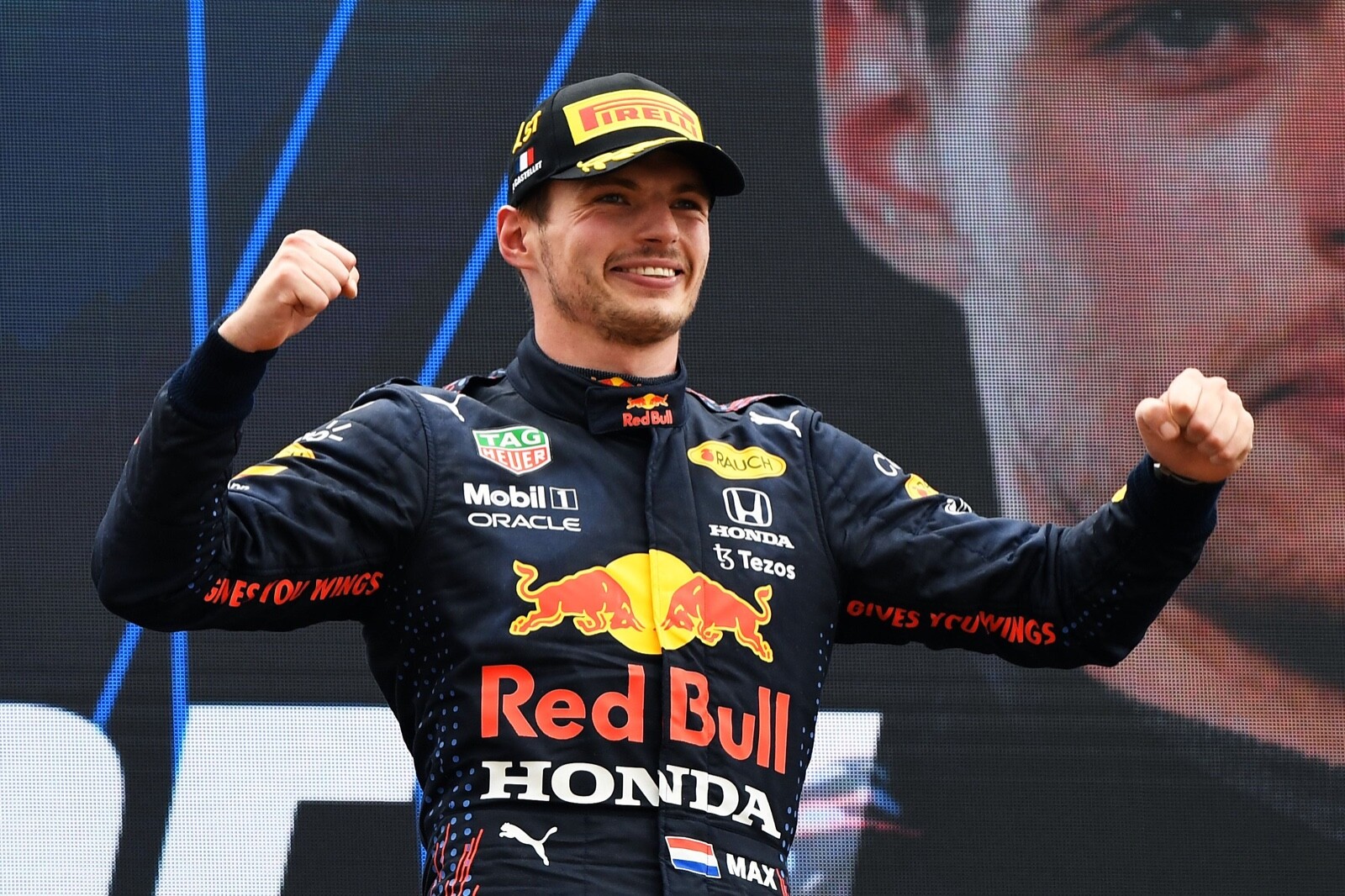 Laminated 420mm F1 Racing Driver Champion Poster featuring Motor Racing Cars by Red Bull-image
