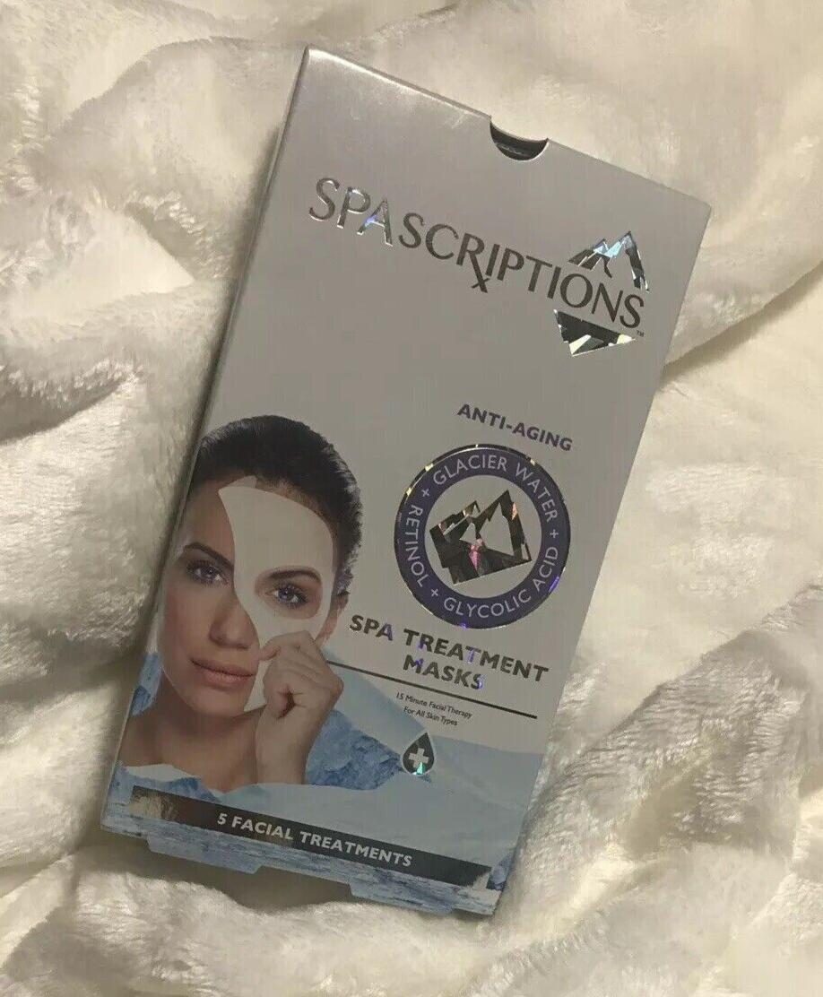 3 Pack Spascriptions AntiAging Spa 5 Mask, 3 x 5 = 15 Facial Mask