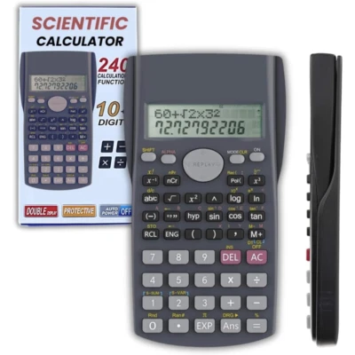 UK-VIBES SCIENTIFIC Advanced wissenschaftlicher Taschenrechner für A-Level & Gcse's - 2 ZEILEN DISPLAY