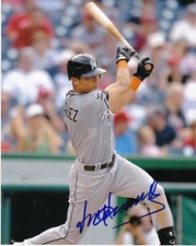 GORKYS HERNANDEZ   MIAMI MARLINS   ACTION SIGNED 8x10