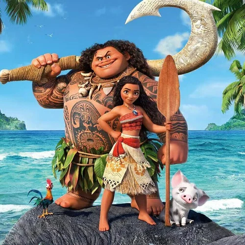 Cartoon Moana Fischhaken Messer Cosplay Maui Waffe mit Licht Kinderspielzeug - Bild 11 von 11
